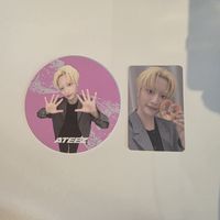 ateez seonghwa  coaster + photocard official cafe event