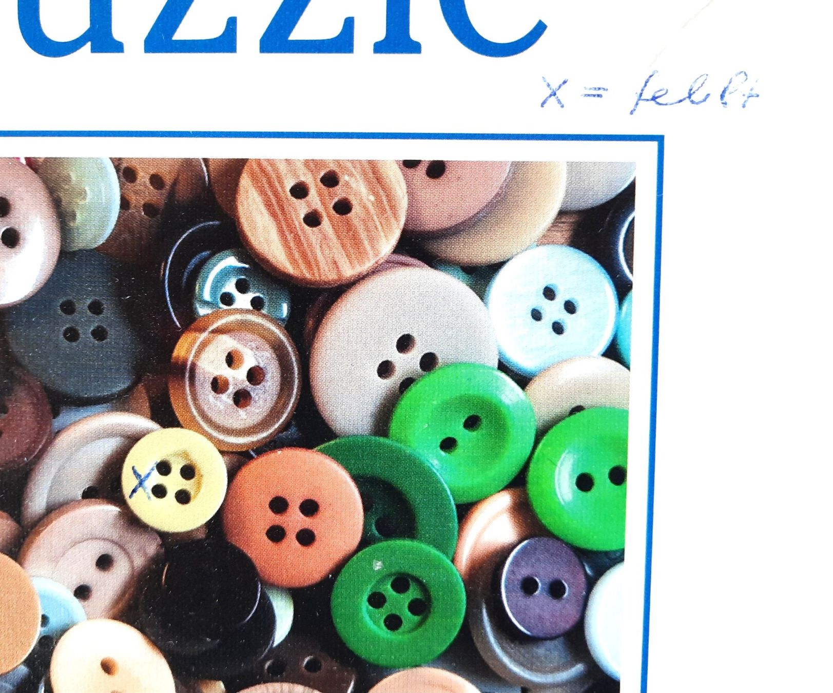 Ravensburger Puzzle: 1000er Puzzle Ravensburger Knöpfe – Usato da Stettlen venduto da wewe54 5