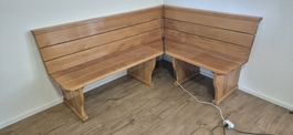 Eckbank Holz geölt guter Zustand L-Form 2-teilig