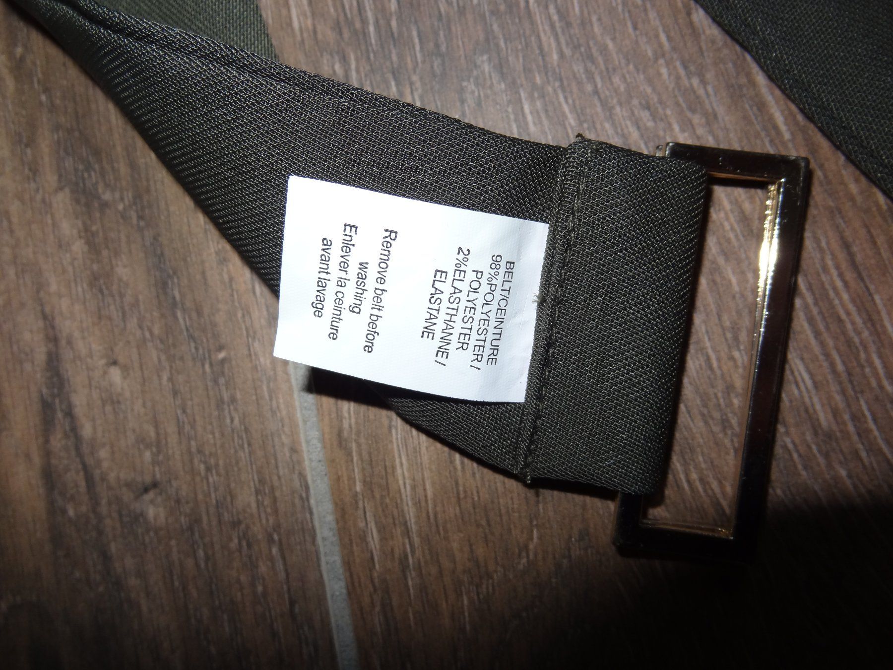 Gürtel: Ceinture kaki élégante – Gebraucht aus Satigny von salvatore73 1