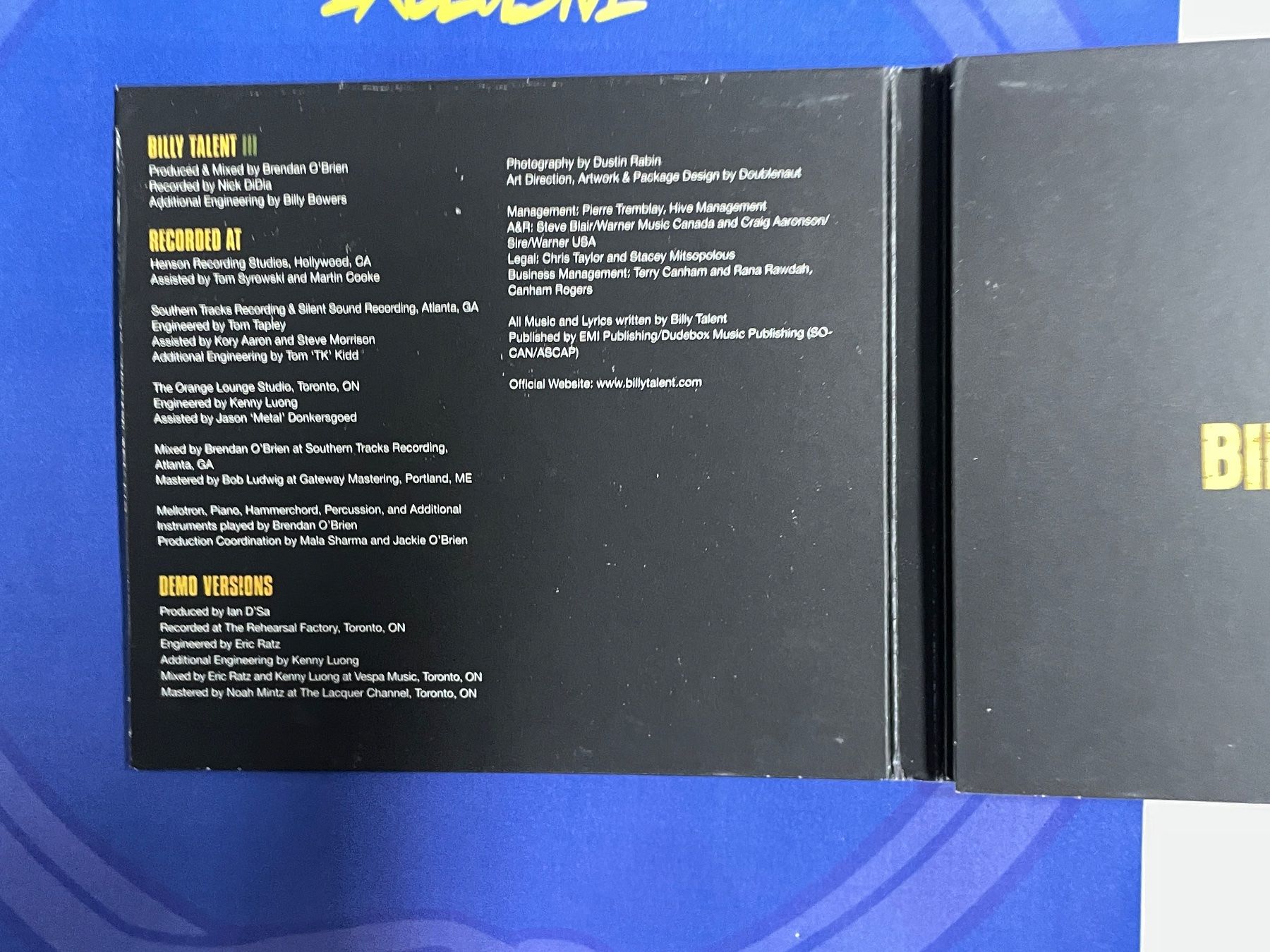 CD: Billy Talent  III –Alternative-Top – Usato da Muri b. Bern venduto da AdidasCollector 3