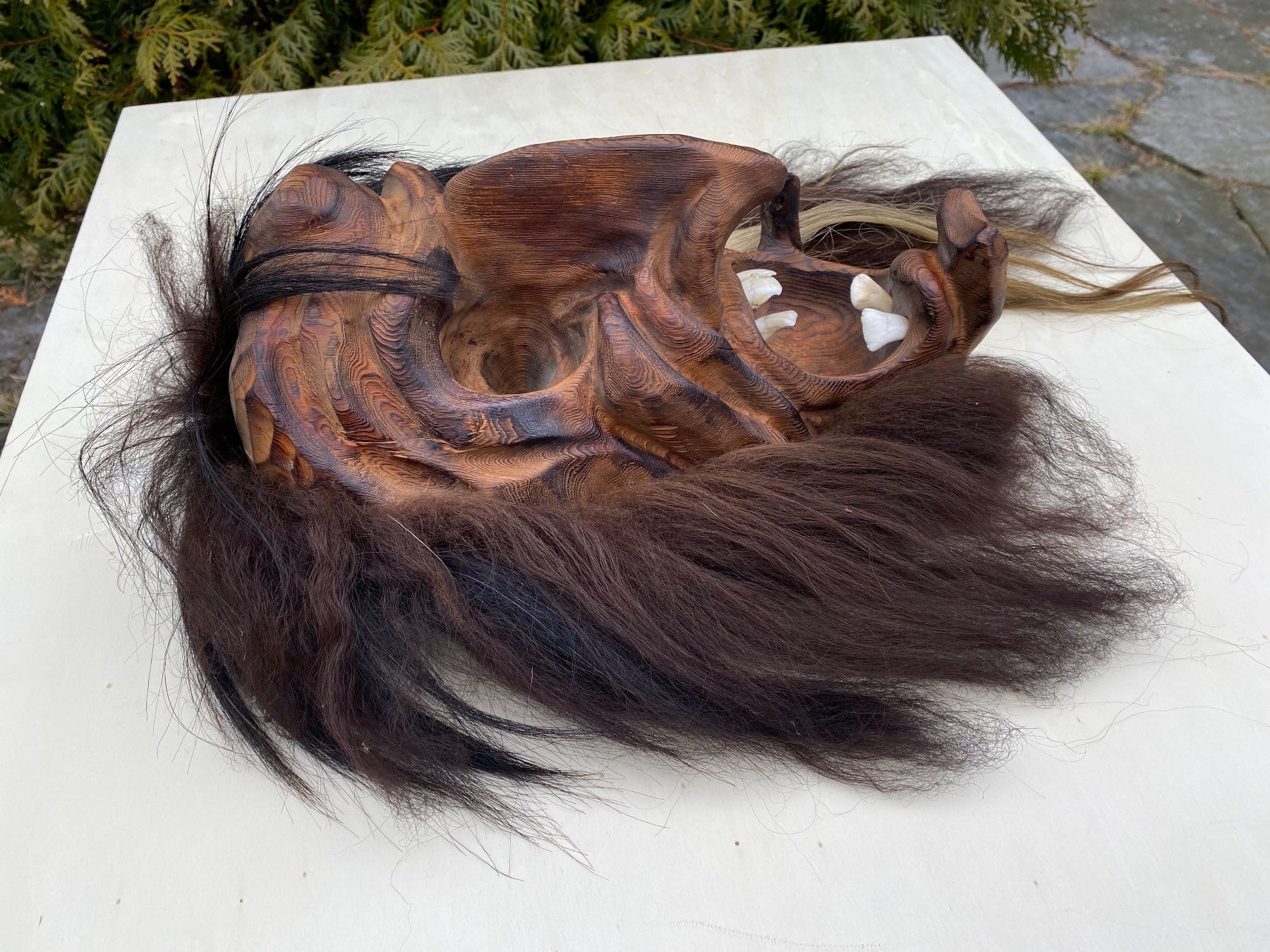 Altro in Antiquarato & Arte: sehr schöne alte Walliser Holzmaske – Usato da Feldbach venduto da Olive1 4