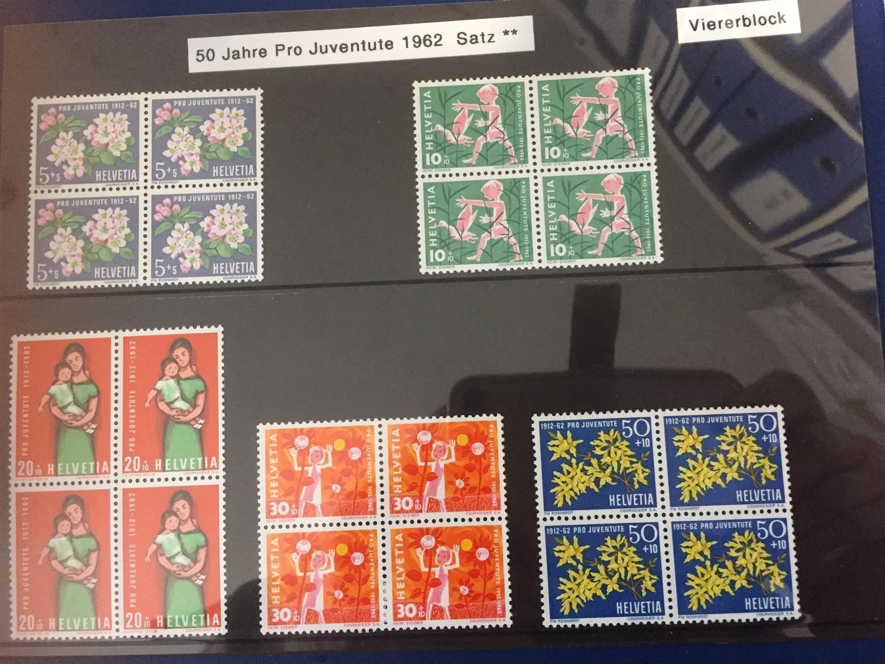 Tutti i francobolli: 50 J. Pro Juventute 1962** – Usato da St. Margarethen TG venduto da SGHerbst07