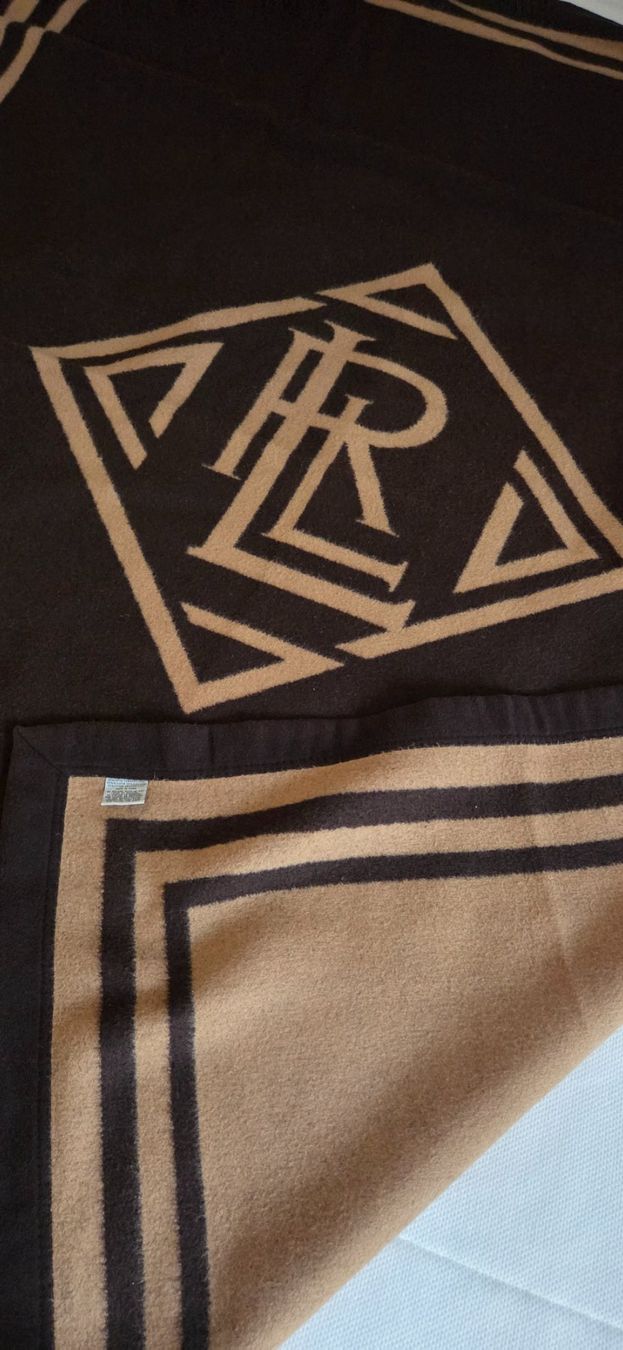 Ralph Lauren Decken: Ralph Lauren Monogram Logo Tagesdecke – Neu (gemäss Beschreibung) aus Zürich von Nala2811 2