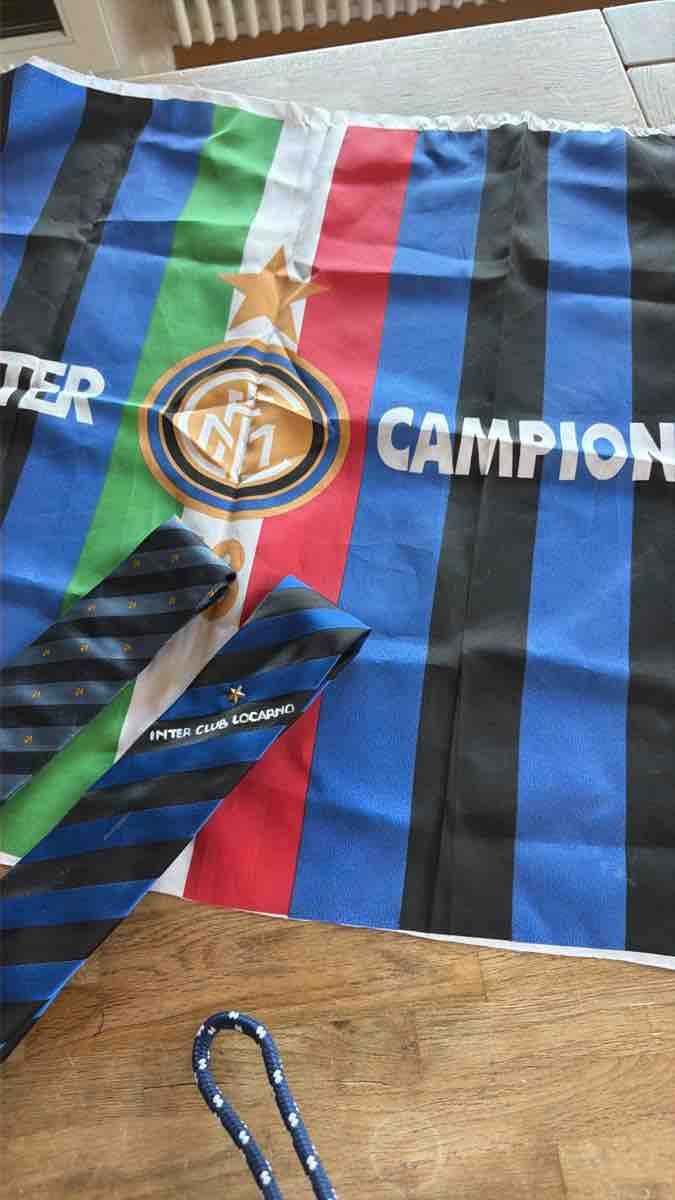 Zaini: Inter Milan flag and ties good condition – Usato da Lugano venduto da bad_2t9b
