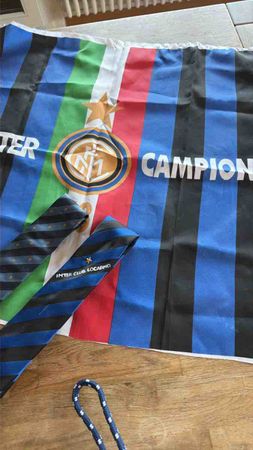 Inter Milan flag and ties good condition