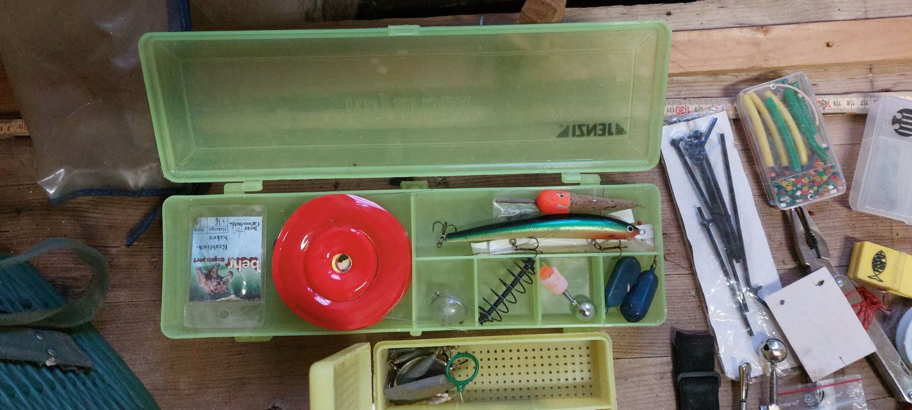 Borse: Angler Tasche  Angel set mit Kunsstoff Box – Usato da Brislach venduto da ericCH 3