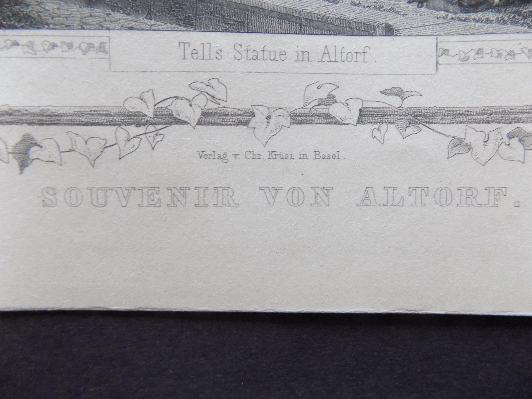 Gravures: Souvenirblatt Altdorf – D'occasion à Risch par Rischli15 2