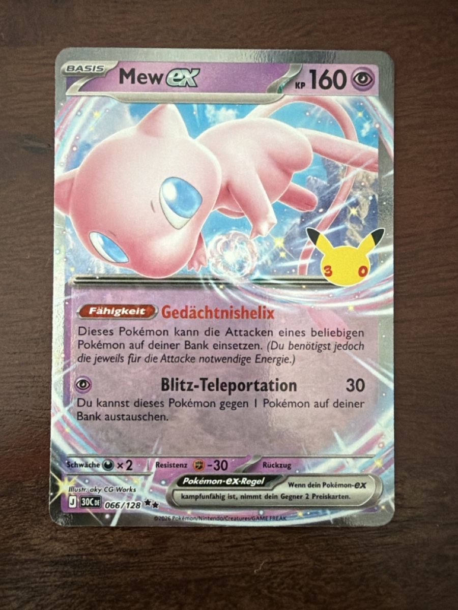 Pokémon Carte collezionabili: Mew ex (30C 066) DE – Nuovo (secondo la descrizione) da Emmenbrücke venduto da Pack_Ripper