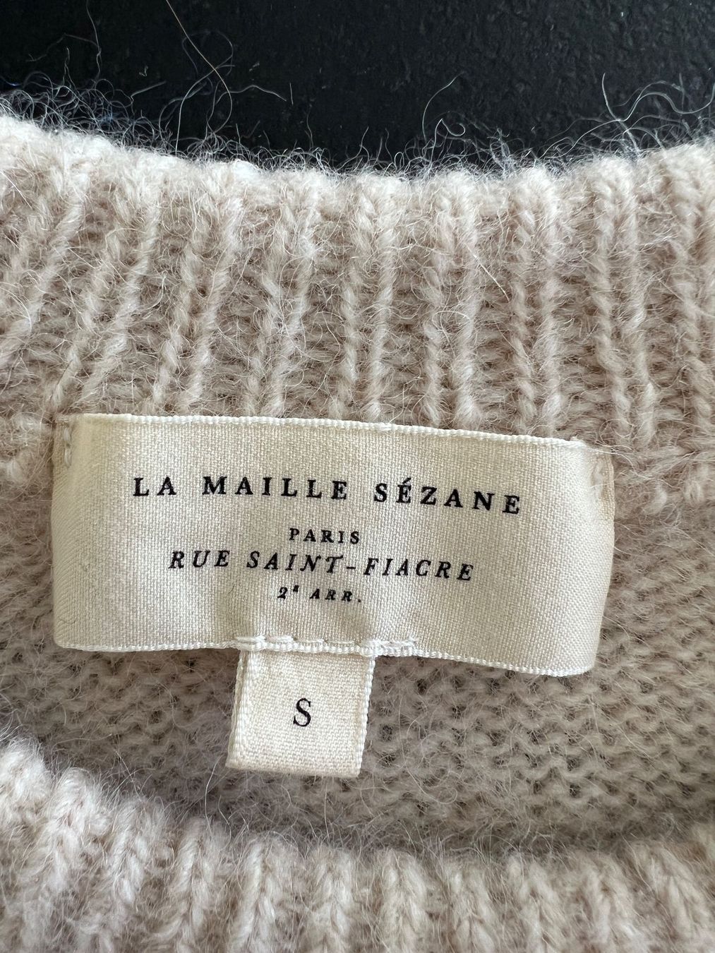 Top: Sézane · Pull Samuel · Vanille – Usato da Crissier venduto da ChamoNova 5