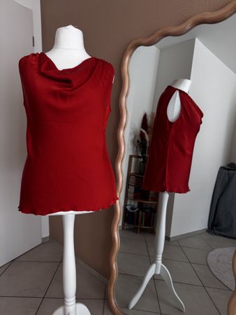 Tieforange Top aus Seide JJ Benson Gr 44