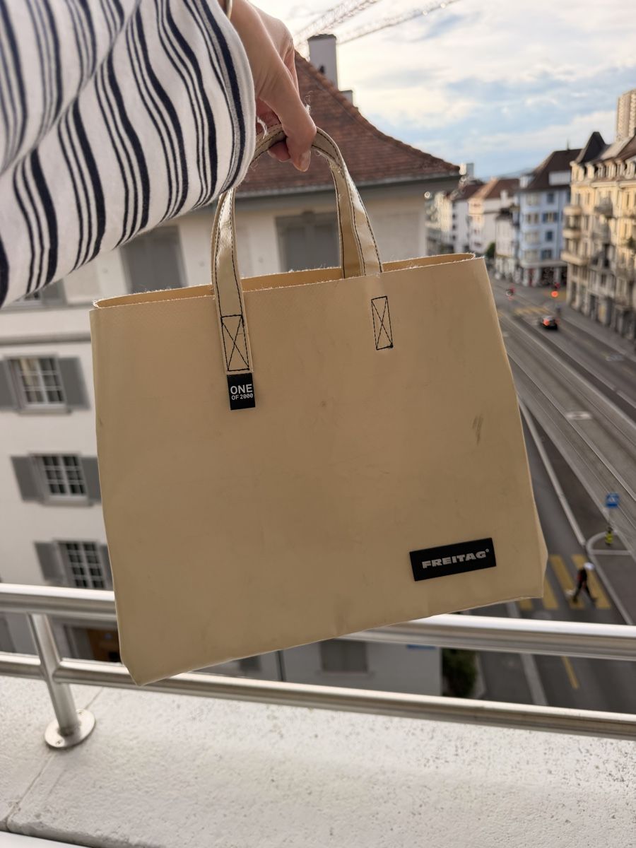 Freitag Borse: Freitag Cake bag limited edition beige 1/2000 – Nuovo (secondo la descrizione) da Zürich venduto da gianninam01 6