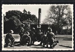 Obusier, Schweizer Soldaten mit Artiller