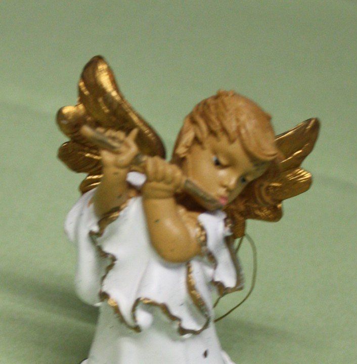 Figuren: 2 Engel mit Querflöte und Harfe – Gebraucht aus Flüelen von Alt-und-Neu 1