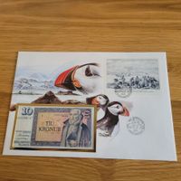 Banknoten Brief - Lettre avec billet de banque Island 86