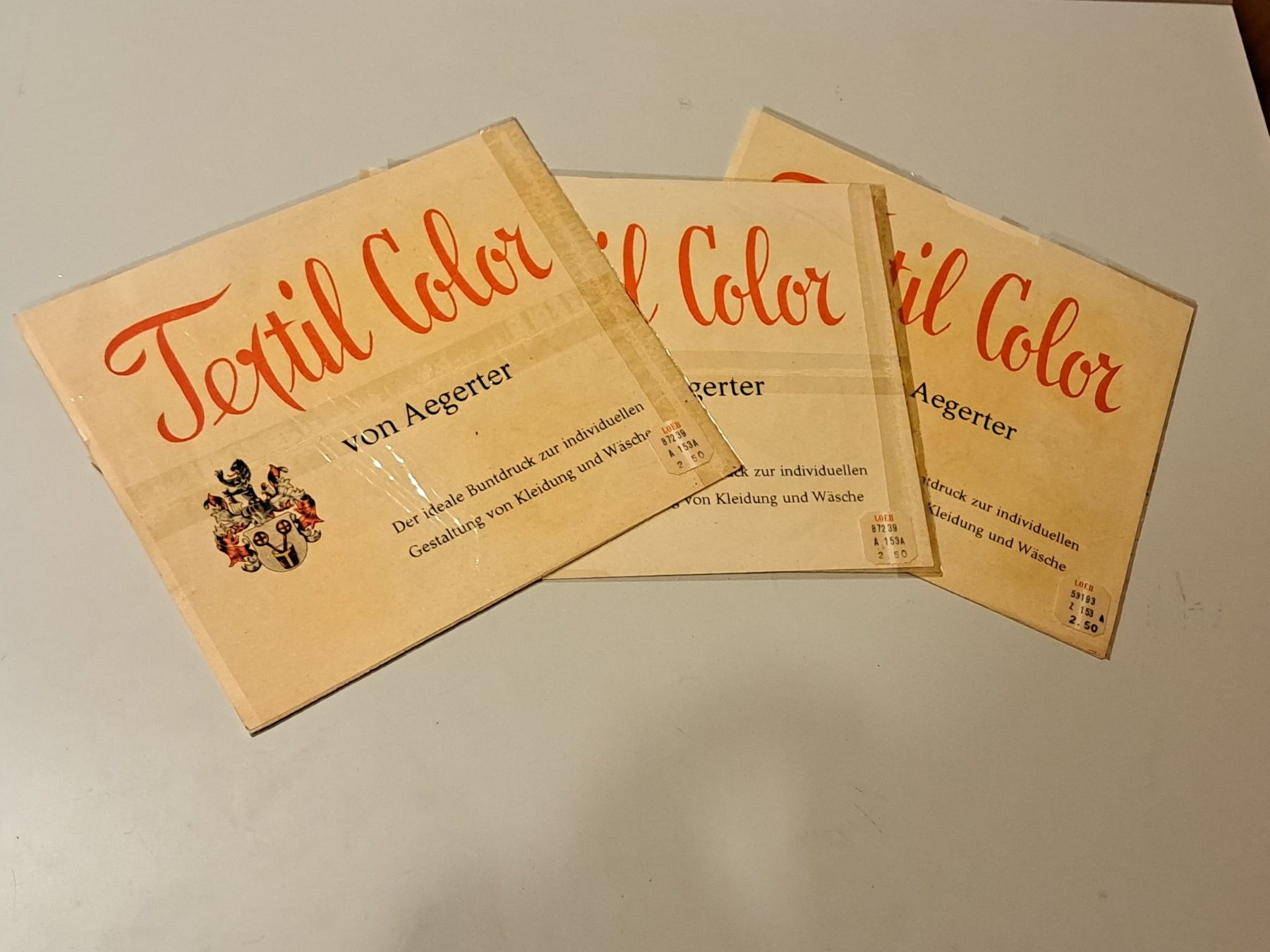 Tessuti: Nostalgie Buntdruck-Sets von Aegerter – Usato da Kirchberg BE venduto da Bataja