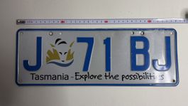Tasmanien Nummernschild J 71 BJ gebraucht