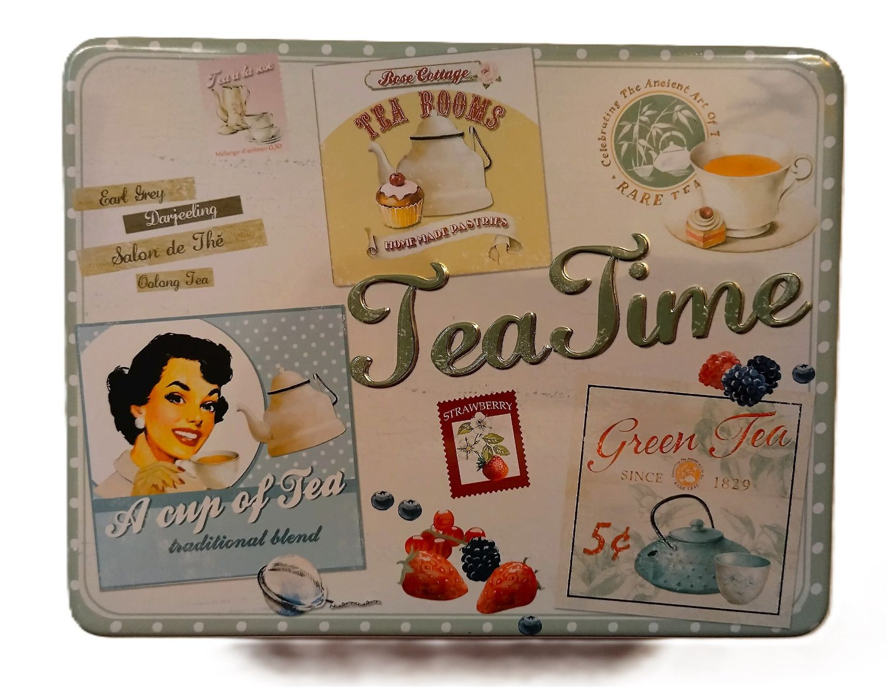 Altro per la casa: Tea Time / Tee Blechdose mit 6 Abteilungen ab Fr. 6.- – Usato da Bellach venduto da JingleJerry