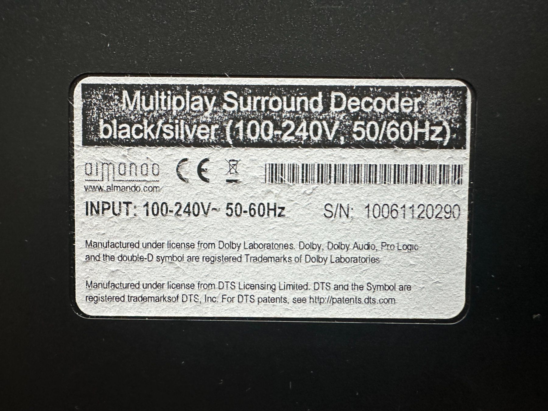 Home Cinema: Almando Multiplay Surround Decoder – Usato da Dübendorf venduto da Morell7 2