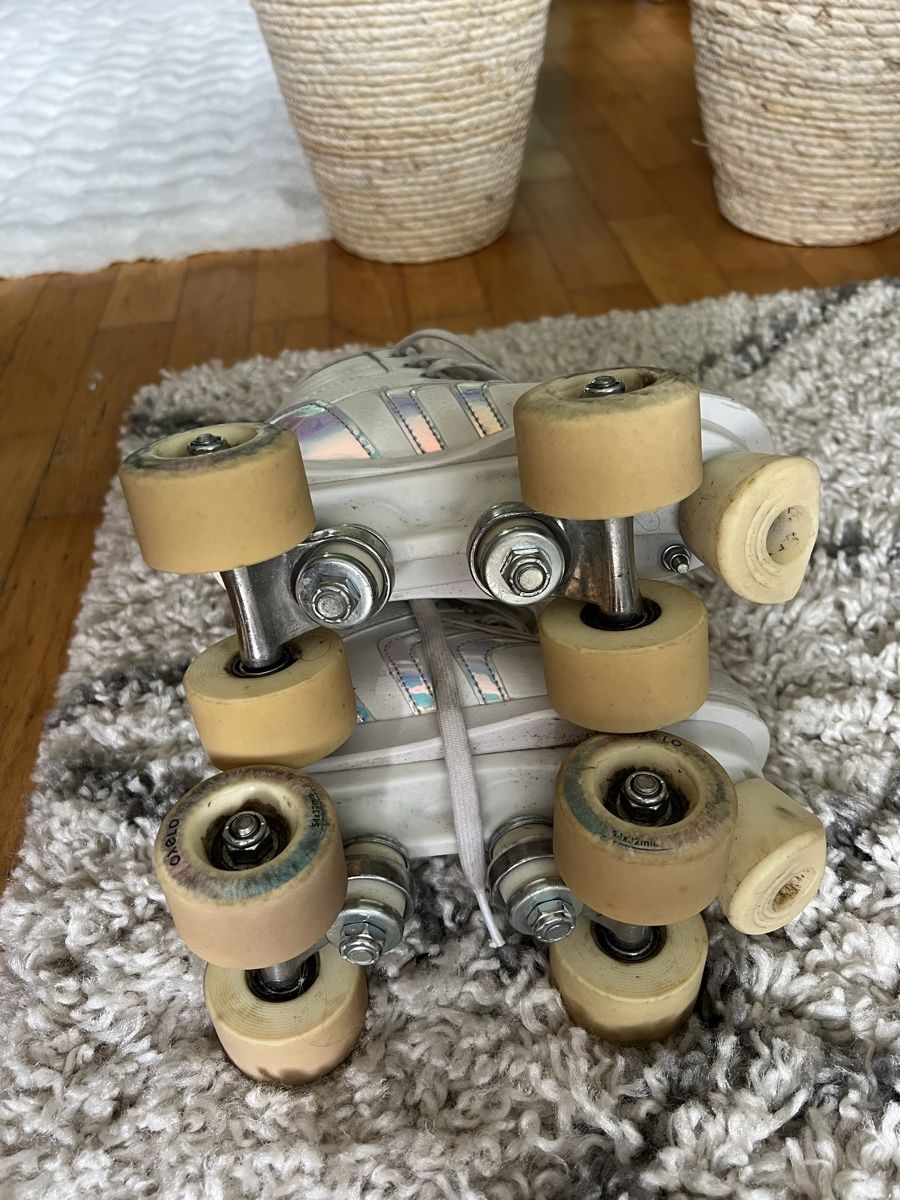 Pattini in linea & Pattini a rotelle: Oxelo White Roller Skates Size 32- Summer Fun 🛼 – Usato da Horgen venduto da CarmenRL 3