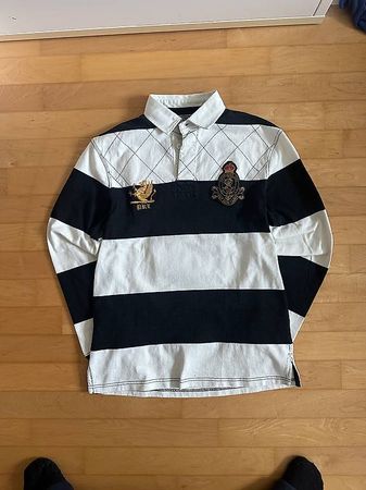 Polo Ralph Lauren Rugby Shirt  Black/White  Grösse M