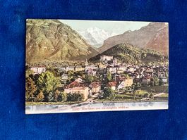 Antik Postkarte Interlaken & Jungfrau Region, 1909 gestem...