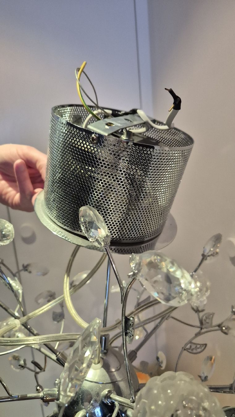 Kronleuchter & Deckenlampen: Kronleuchter, Ornamente aus Glas, ca 60cm Durchmesser – Gebraucht aus Wädenswil von frandzrh 6