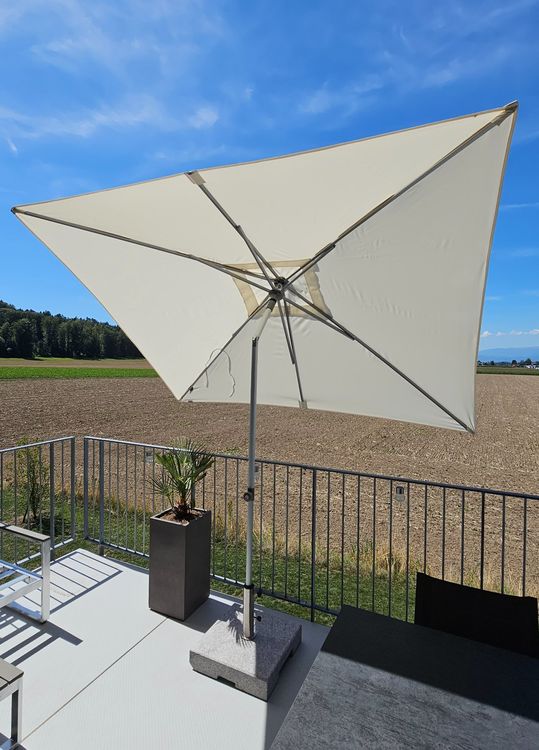 Doppler Komplettset Sonnenschirm, Schutzhülle, Granitsockel Kaufen