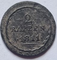 KANTONALMÜNZE 2 RAPPEN JAHR 1811 - AARGAU