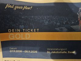Find Your Flow Gold Ticket 2026 (1 oder 2 Stück)