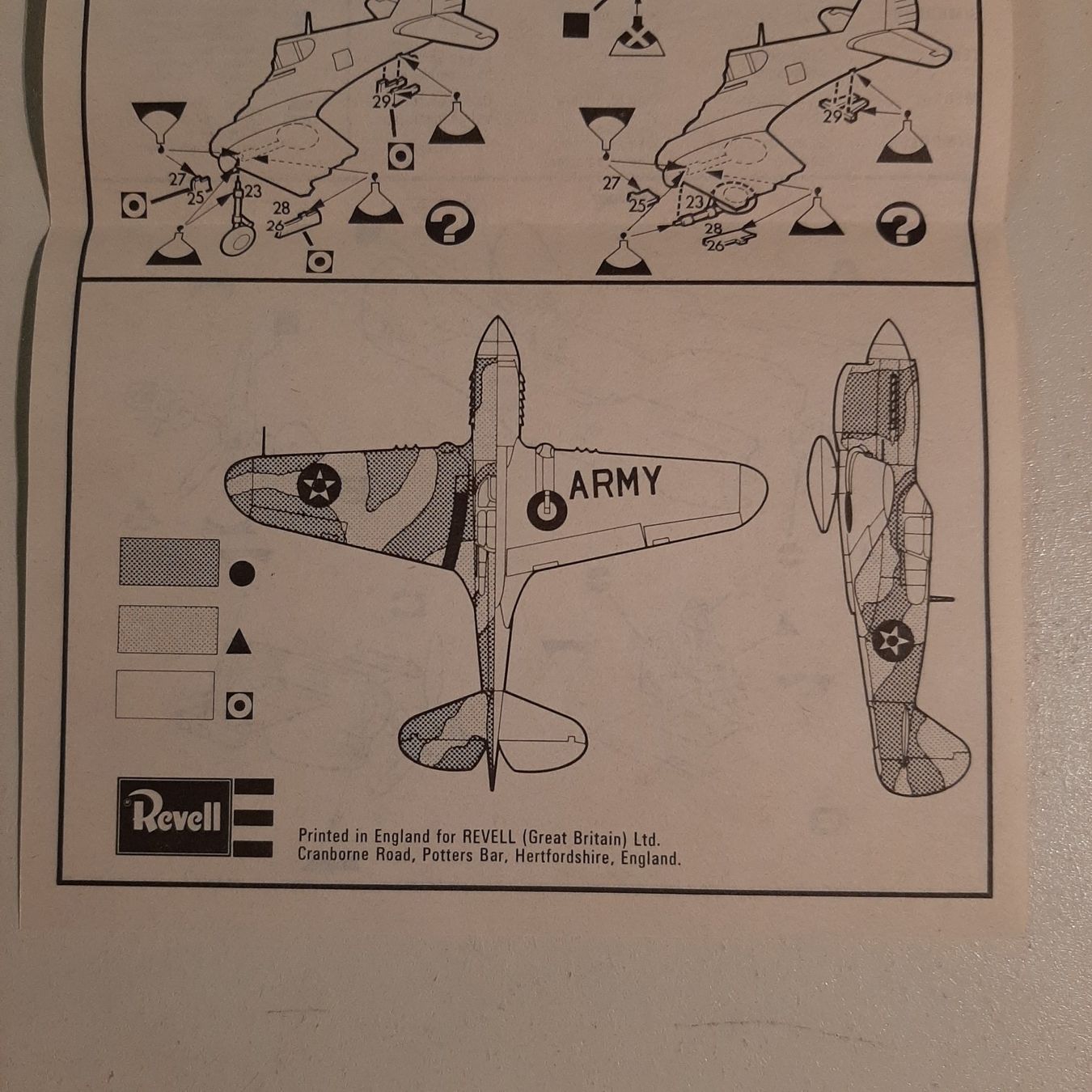 Revell Kit di modellismo & Modellini statici: 2908 ... Curtiss P-40 E Warhawk ... Revell H-623 – Usato da Bonstetten venduto da Benibanny59 1