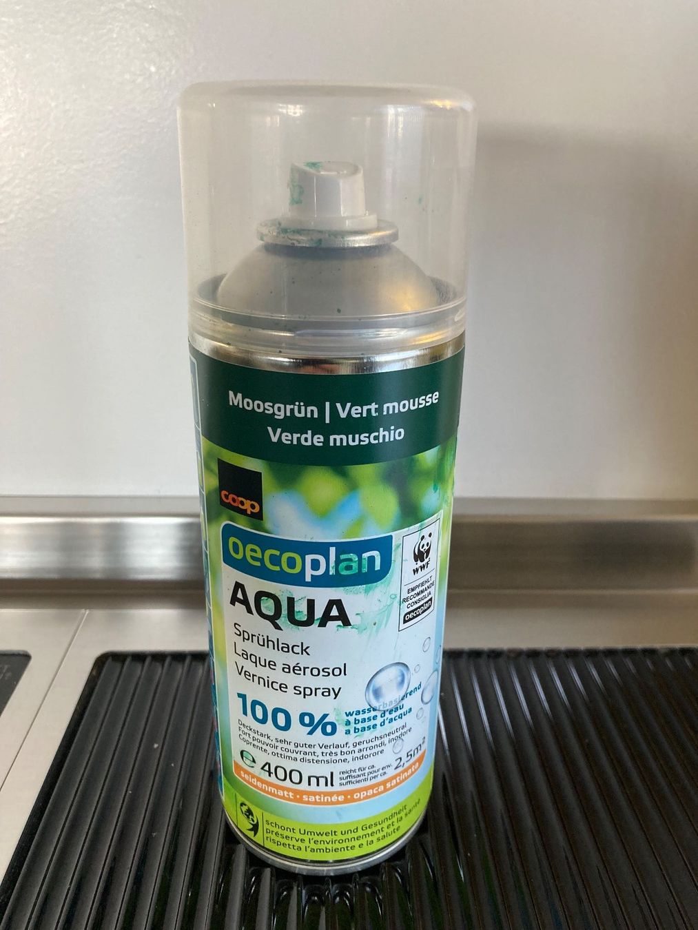 Colori: Sprühlack, moosgrün, 400ml, GRATIS ! – Usato da Bachenbülach venduto da poschte22