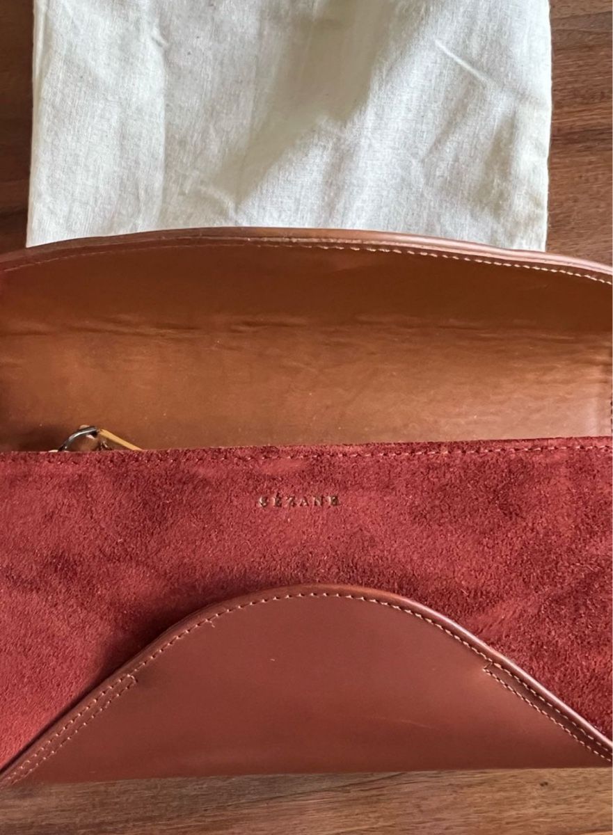 Sezane Portamonete: Sézane Brieftasche Olivia, Leder Braun, neu! – Nuovo e nell'imballaggio originale da Wädenswil venduto da por_w7dh 2
