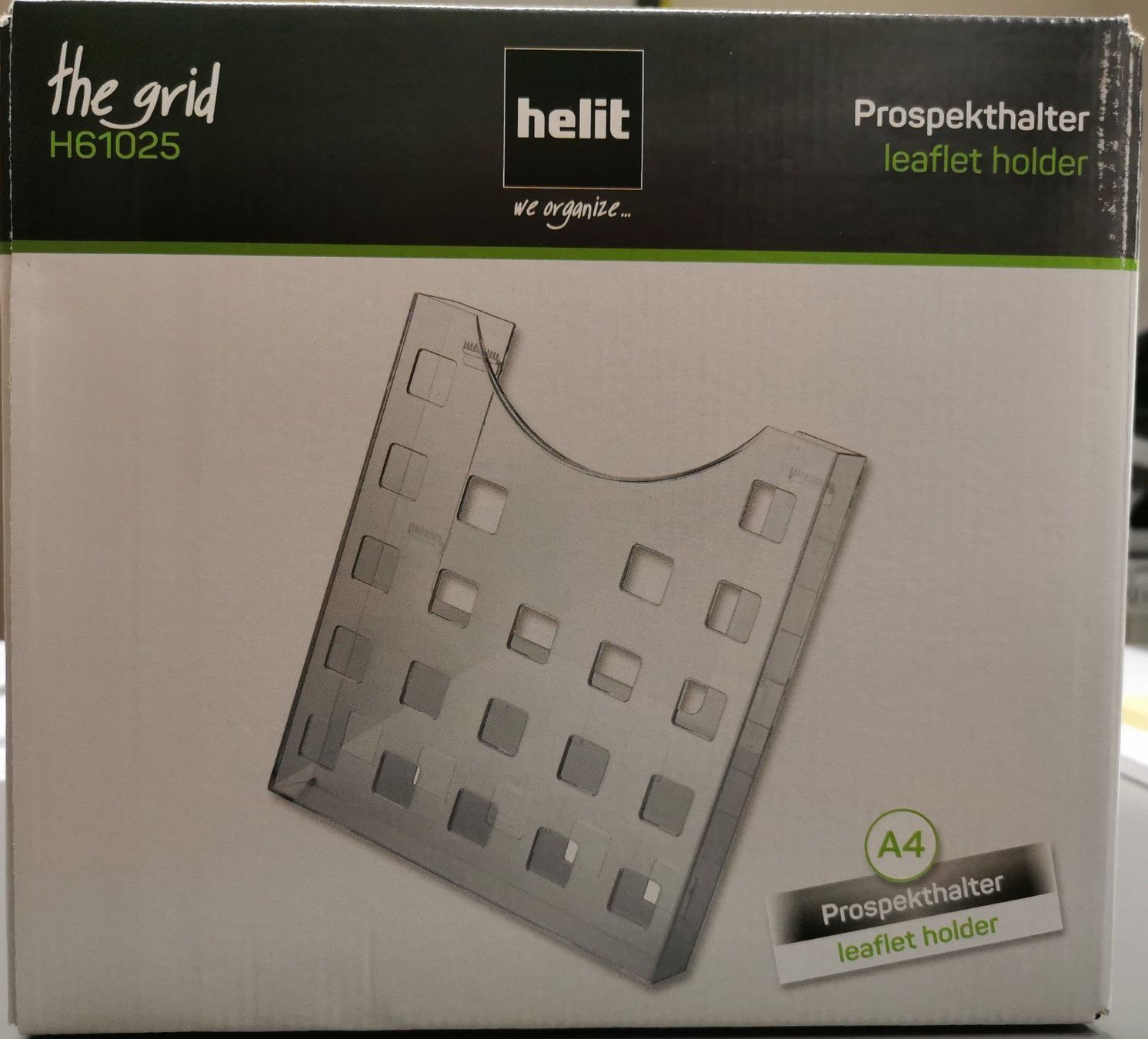 Supporti a parete: Prospekthalter Helit H61025 glasklar – Nuovo e nell'imballaggio originale da Kirchberg SG venduto da Wrg1