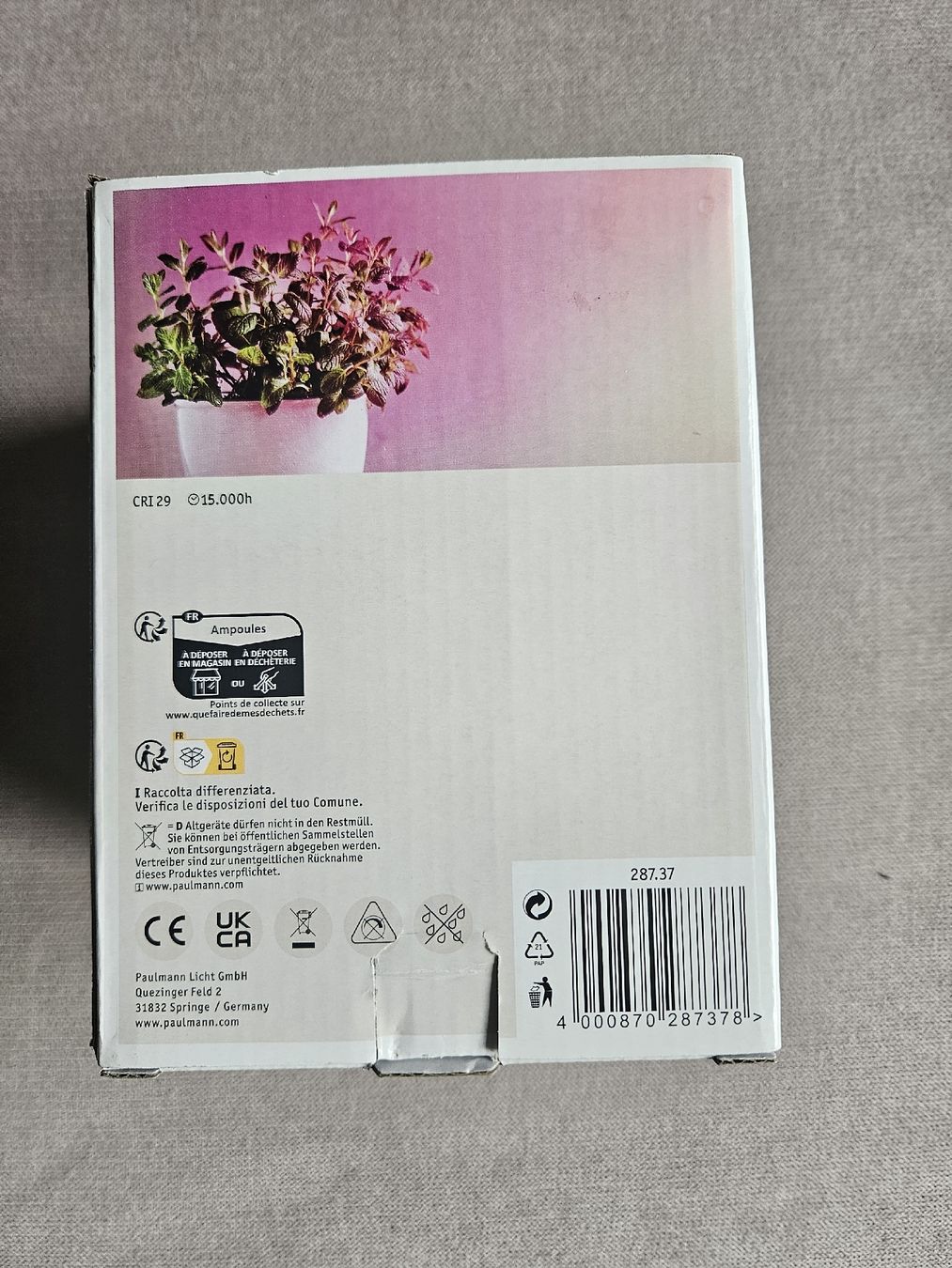 Altro: Plant Growing Light - LED, E27, 200lm, 6.5W – Nuovo e nell'imballaggio originale da Zürich venduto da za.Sophia 2