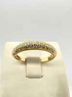750/18 Karat Gold Ring mit 020 Ct Brillanten