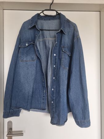 Jeanshemd blau Langarm Grösse 46
