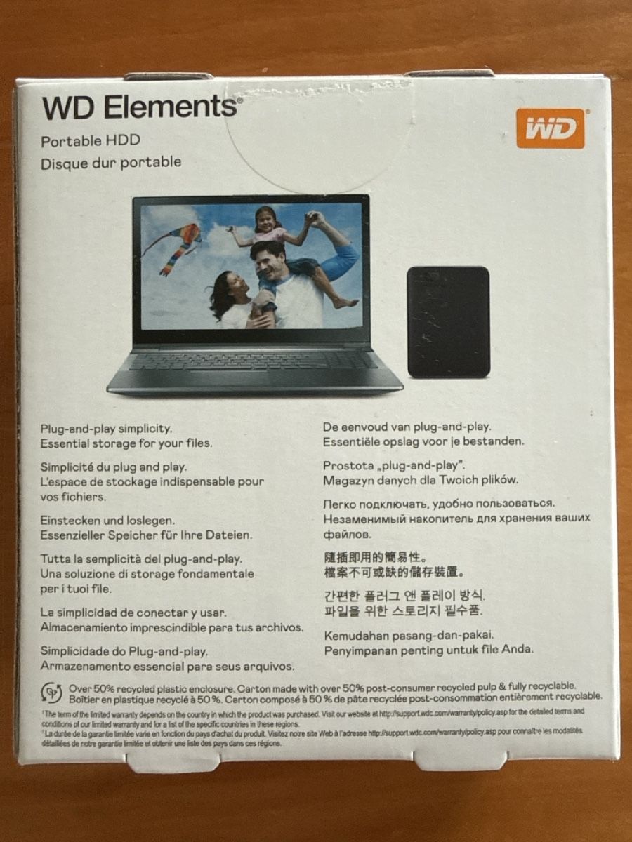 Western Digital Harddisks: WD Elements Portable HDD 2 TB – Neu und originalverpackt aus Zürich von Glila 1