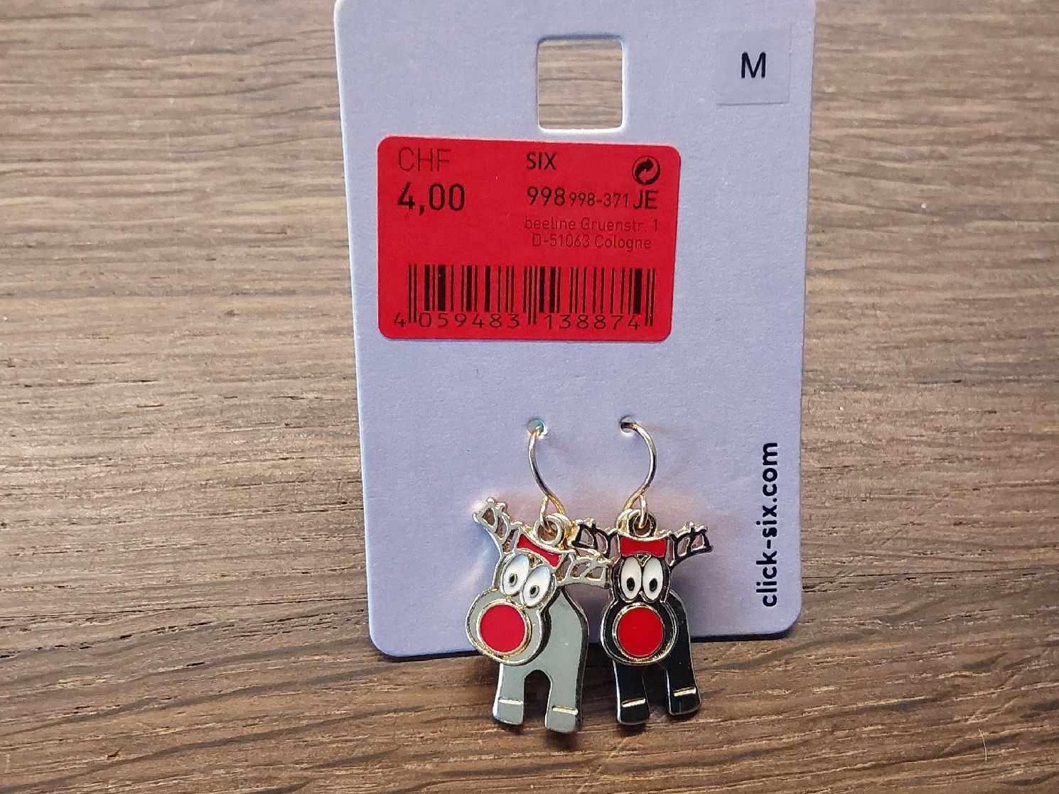 Orecchini pendenti & Orecchini a lobo: Ohrhänger Motiv Weihnachten neu – Nuovo e nell'imballaggio originale da Köniz venduto da scopello12