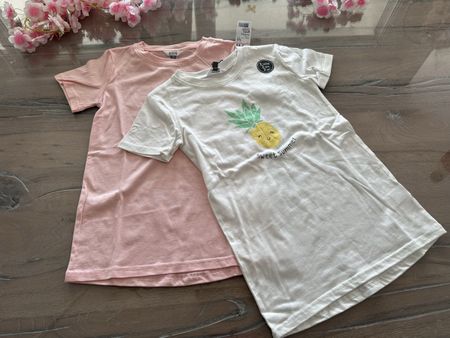 🍍2 süsse Sommer Longshirts  Gr. 122 neu🌼