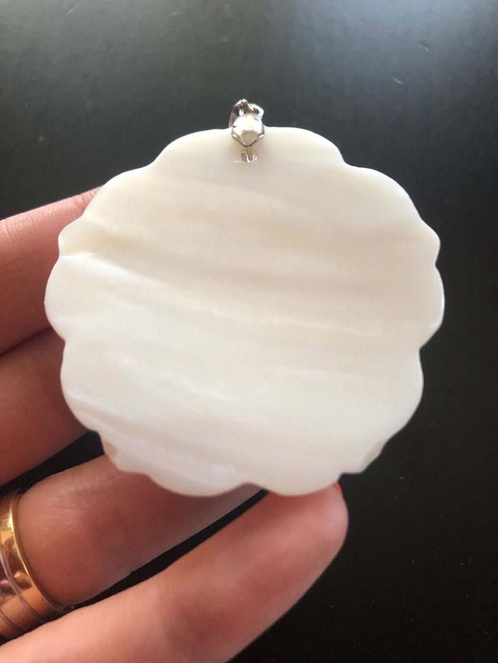 Ciondoli: Amulett / Anhänger Blume (Perlmutt) – Nuovo (secondo la descrizione) da Gams venduto da Mariawicca 3