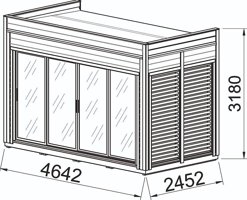 Casette da giardino & serre: Modulhaus 2 x 4 Meter / WPMH24 – Usato da St. Gallen venduto da Spa_at_Home911 8