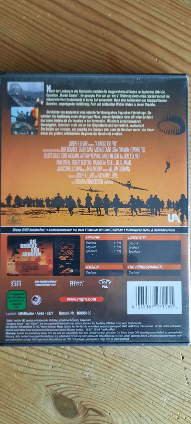 Tutti i DVDs: Die Brücke von Arnheim DVD – Usato da Konolfingen venduto da the_5fqm 1