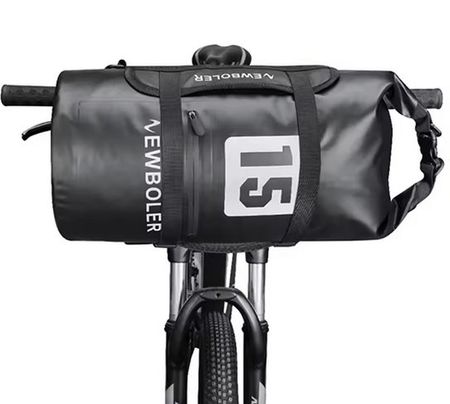 Wasserdichte Fahrradtasche 15L Lenkertasche  Rollverschluss