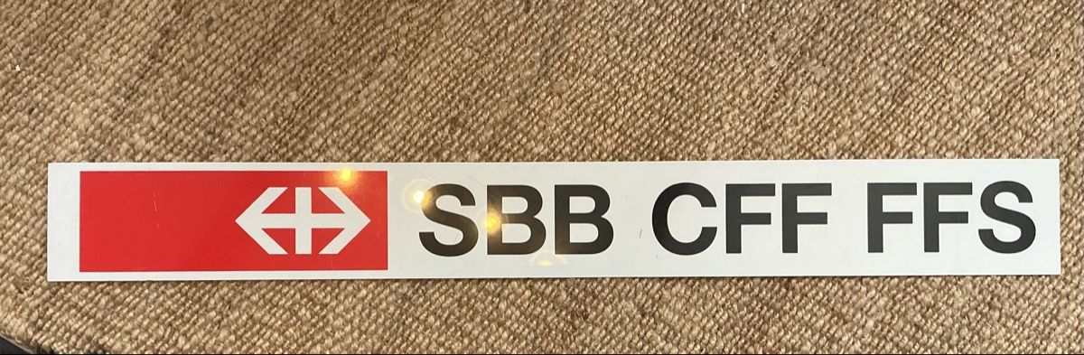 SBB/CFF/FFS Ecriteaux: Original SBB CFF FFS Aluminiumtafel – D'occasion à Untersiggenthal par mei_k67m
