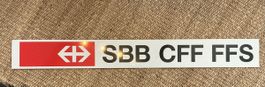 Original SBB CFF FFS Aluminiumtafel