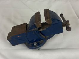 Schraubstock blau Gebraucht