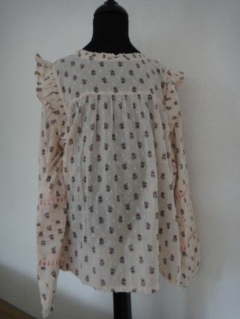 Neue Bluse mit Volants, Grösse 14 Jahre Baumwolle