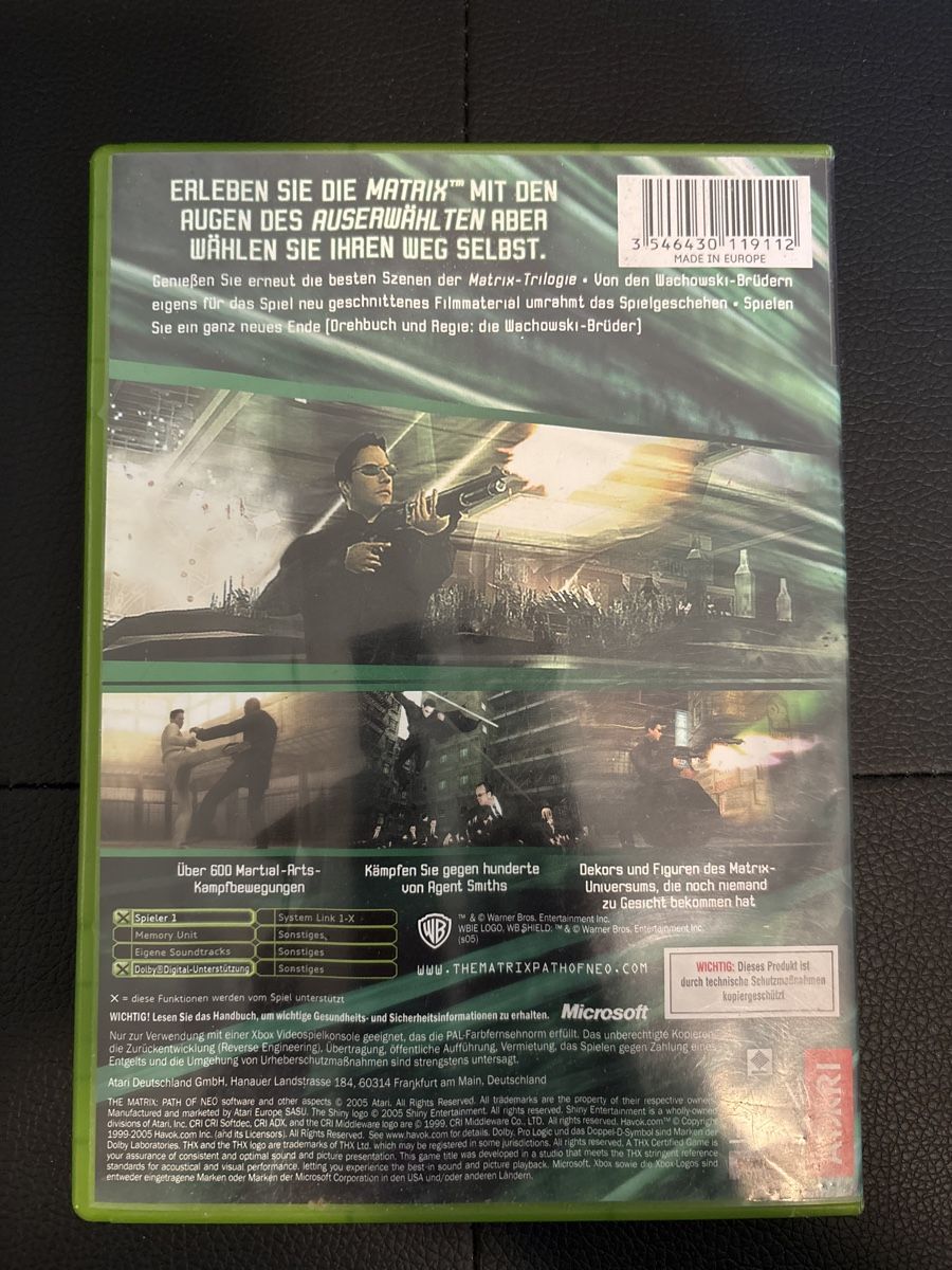 Spiele: Matrix : Path of Neo - Xbox – Gebraucht aus Balgach von robkgu 1
