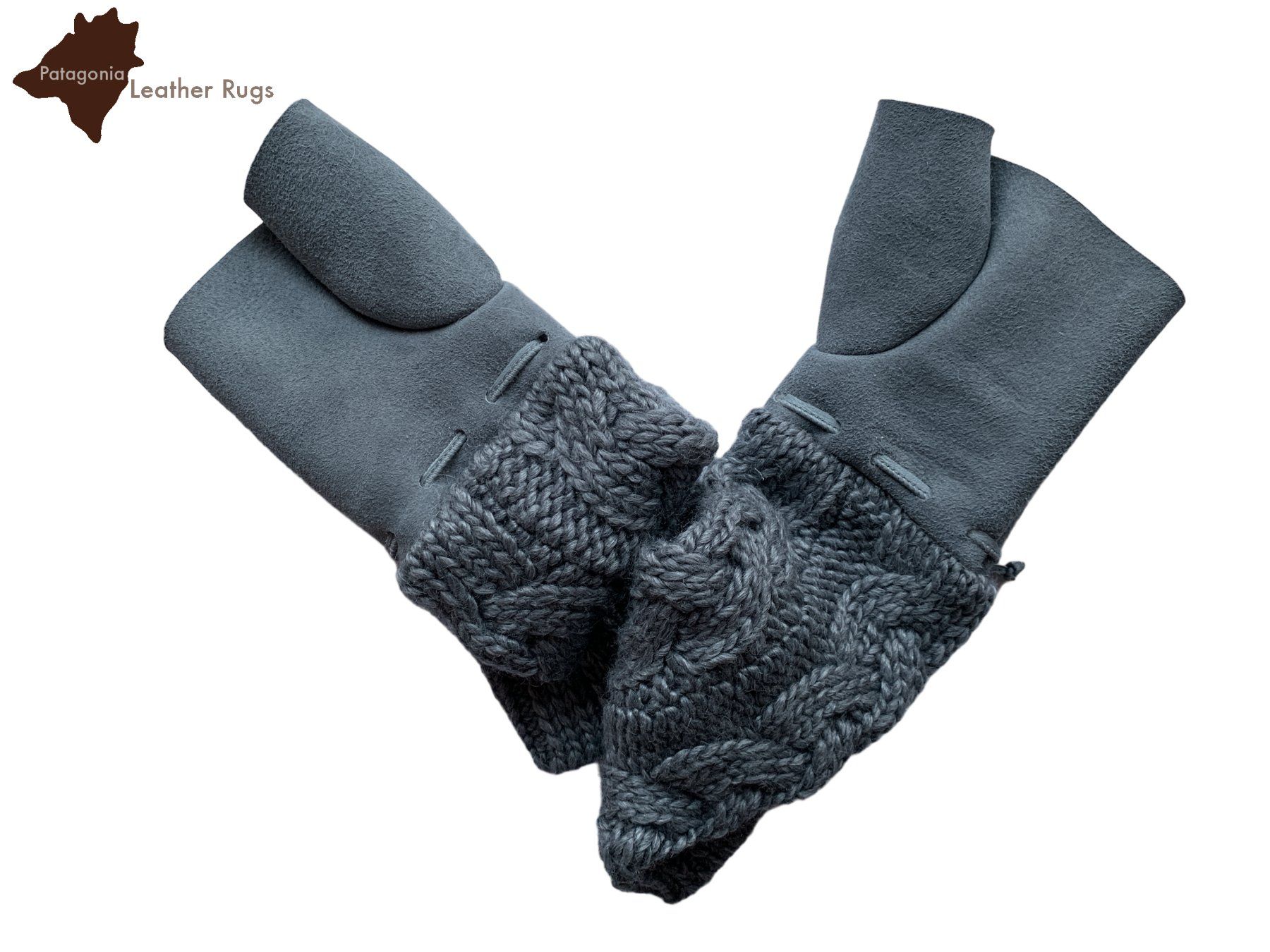 Guanti & manicotti: Halbfinger- Handschuhe Fäustlinge aus Schaffell – Nuovo e nell'imballaggio originale da Arbedo venduto da patagonialeatherrugs 4